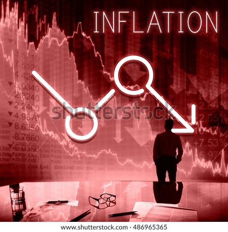 Bankruptcy Critical Recession Inflation Graphic Concept