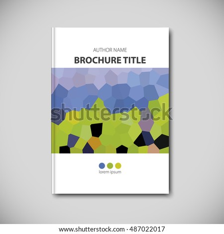 Abstract vector template layout for brochure, flyer, booklet, cover.