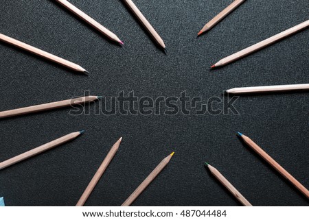 Still life color pencils