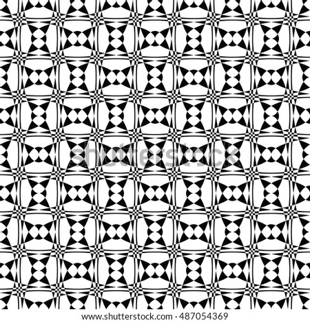 Black and white seamless pattern for wallpapers and background. Monochrome repeatable pattern. 