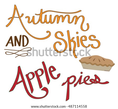 Autumn Skies Apple Pies