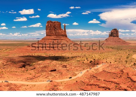 Monument Valley, desert canyon in Arizona