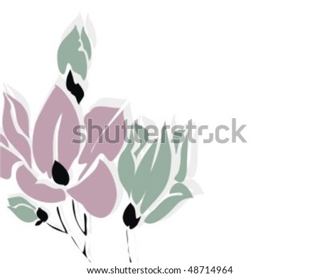 VECTOR Flower background for design