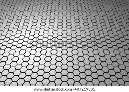 geometric honeycomb render