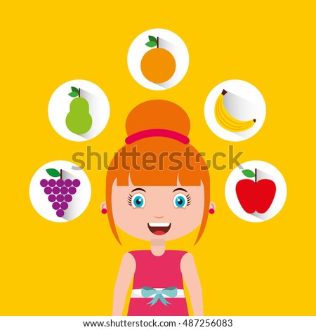 kids menu restaurant icon vector illustration design