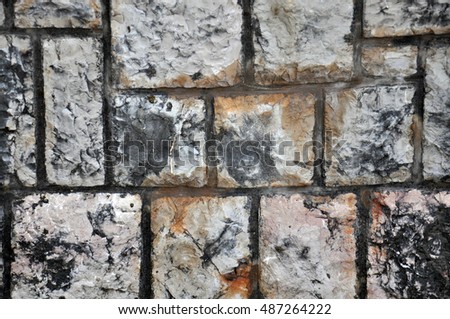 Photo of natural beauty, the coast of the Adriatic Sea.    Picture decorative stone surfaces. fancy texture.