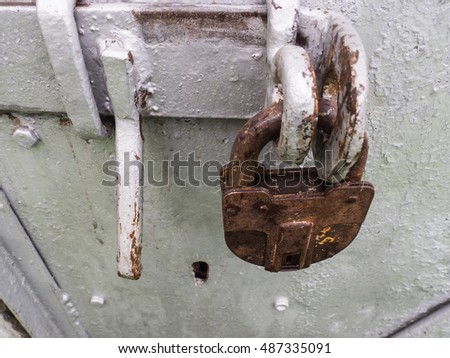 Old rusted lock