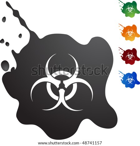 Biohazard isolated on a background.