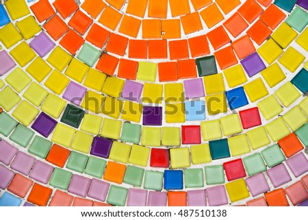 Abstract pixel mosaic tile background