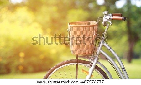 Bicycle at sunset.