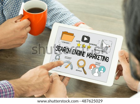 BUSINESS INTERNET COMMUNICATION AUDIENCE AND SEARCH ENGINE MARKETING CONCEPT