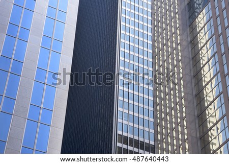 Toronto Skylines, City Street Building View, Toronto, Ontario, Canada