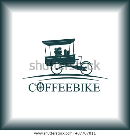 Coffeebike vector icon