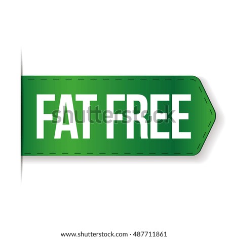 Fat Free sign ribbon