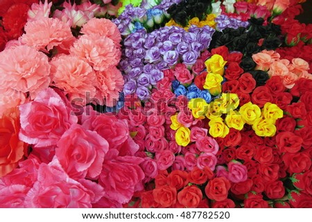 beautiful artificial flowers