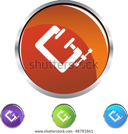 Clamp Tool button isolated on a background.