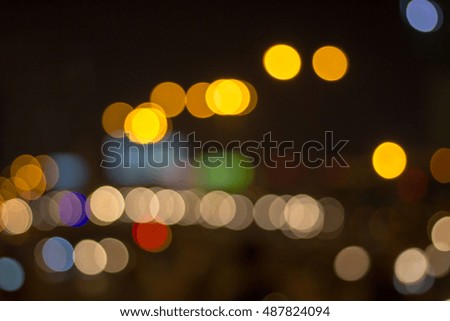 Abstract bokeh of road background