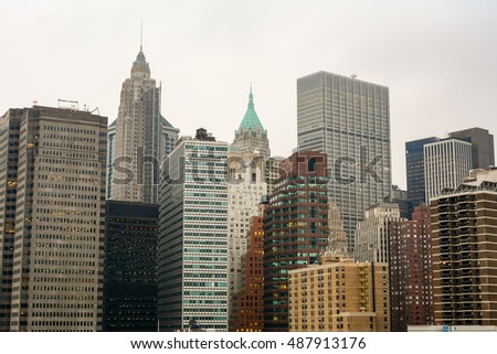 View of some skyscraper of New York City