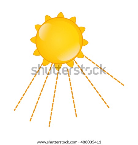yellow sun shape