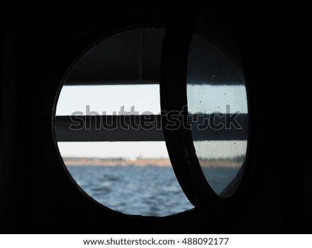 darkness of the hold, porthole
