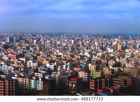 Aerial Photograph of Dhaka City