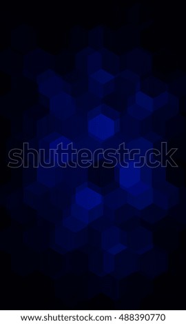 Overlapping hexagonal patterns. Dark Blue gradient banner. vector illustration. for the design, printing, business