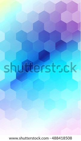 blue, purple color hexagon banner. vector illustration for design. abstract geometry pattern