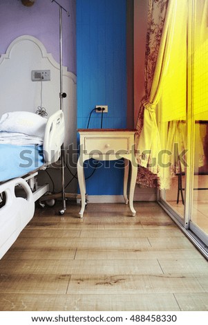  patient in hospital bed