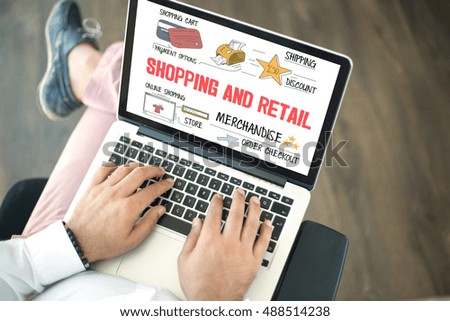 BUSINESS MARKETING SHOPPING AND RETAIL CONCEPT