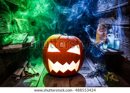 Spooky pumpkin for Halloween party