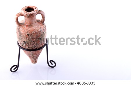 Pottery isolated over a white background
