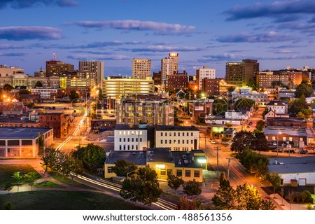 Portland, Maine, USA downtown cityscape.