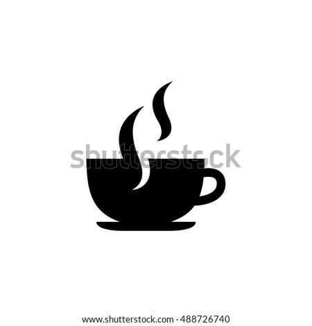 Coffee Cup vector icon. Simple isolated symbol