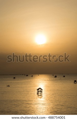 Sunrise at sea and home