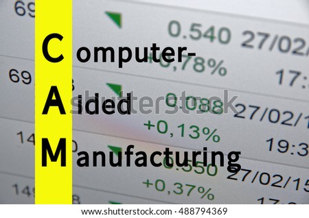 Acronym CAM as Computer-aided manufacturing