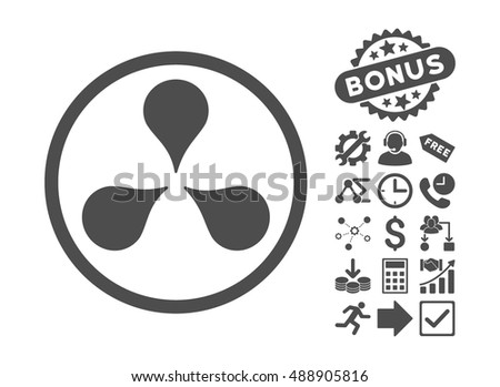 Map Markers pictograph with bonus clip art. Vector illustration style is flat iconic symbols, gray color, white background.