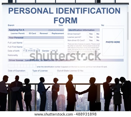 Personal Identification Form Application Concept