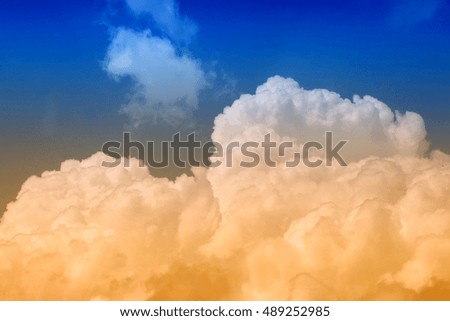 group of cloud with blue sky as background, wallpaper