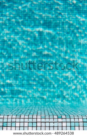 Pool with shallow depth of field
