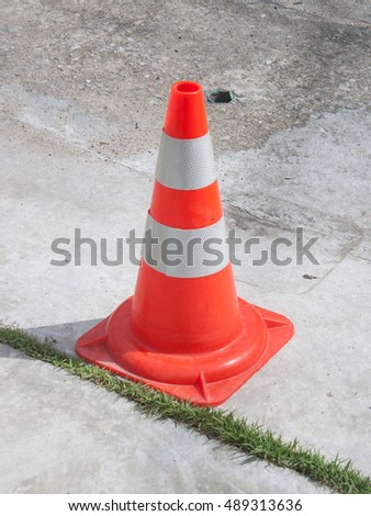 traffic pylon, road cone, highway cone, safety cone, construction cone
