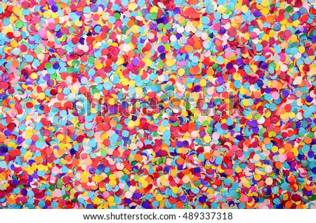 festive background of confetti