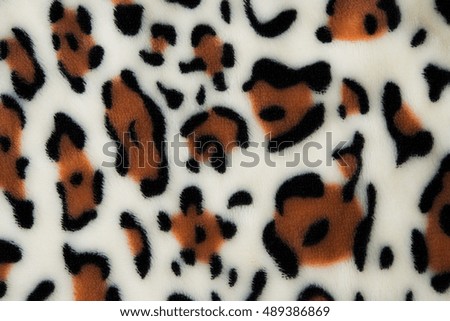 velvet fabric leopard.