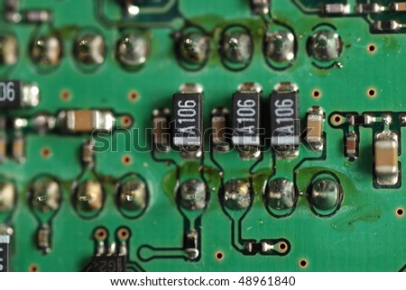 stock pictures of electronic components and boards