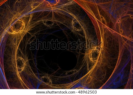 fractal abstraction on black background