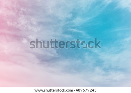 sun and cloud background with a pastel color
