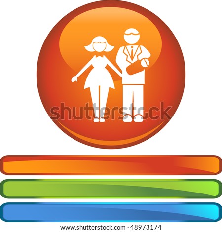 Pregnancy web button isolated on a background.
