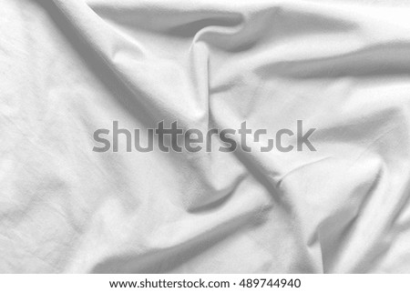 White fabric crease material texture background