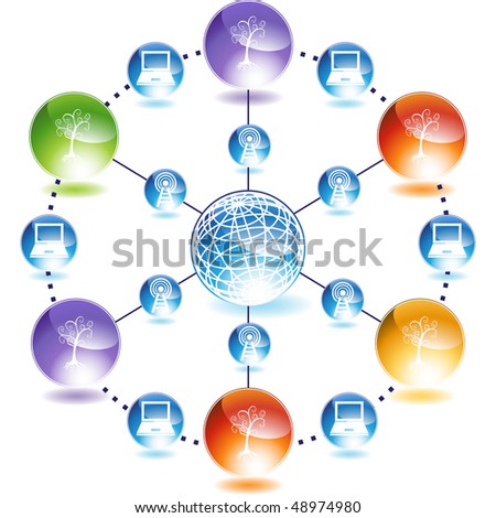 Family Tree web button isolated on a background.