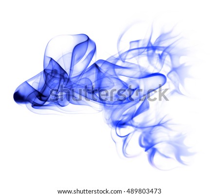 smoke abstract shape isolated on a white background