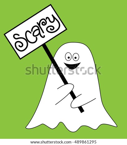 Scary Sign Ghost